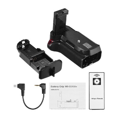 

Vertical Battery Grip Holder for Nikon D5300 D3300 D3200 D3100 DSLR Camera EN-EL 14 Battery Powered with IR Remote Control