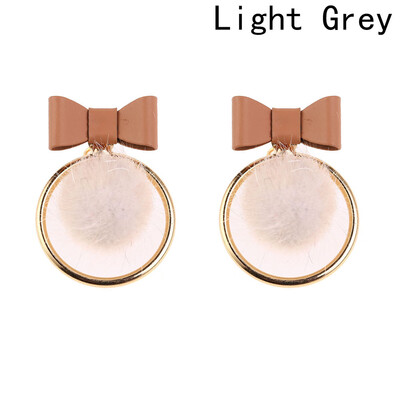 

Women Luxury Crystal Ear Stud Earrings Chain Hair Trend Pendant Bow Earrings