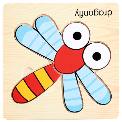 

〖Follure〗Wooden Lovely Puzzle Educational Developmental Baby Kids Training Toy Gift