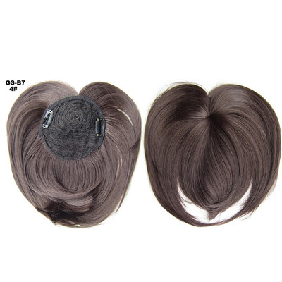 

Gobestart Women Silky Clip-On Hair Topper Wig Heat Resistant Fiber Wig Fashion Hair Wig