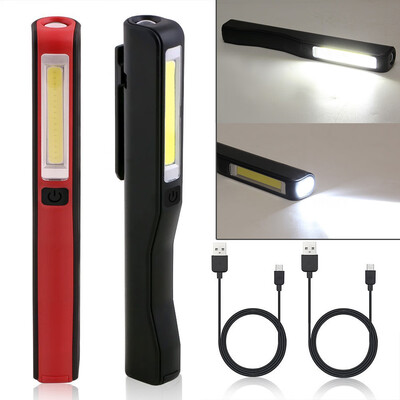 

〖Follure〗2in1 Rechargeable LED COB Camping Work Inspection Light Lamp Hand Torch Magnetic