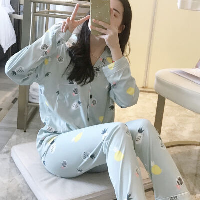 

Pajamas For Women Satin Women Pajamas Sets Long Sleeves Lapel Pocket Top Pants Women Pajamas Sleepwear