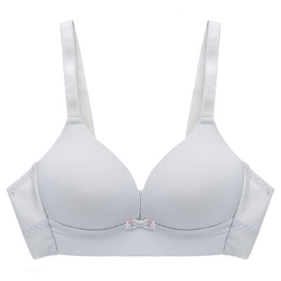 

Seamless Women Bras Fashion Girls Push Up Lingerie Sexy Thin Section Bow Gathered Bra