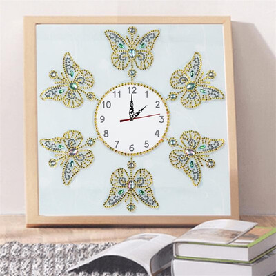 

35x35cm Painting Wall Clock Partial Multi-Shape Diamond Painting Cross Stitch DIY Home Decor