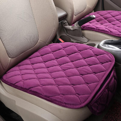 

Winter Universal Plush Keep Warm Anti Slip Car Seat Lattice Cushion Cover Protector Mat