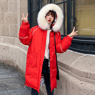 

Tailored Womens Winter Long Sleeve Stand Zipper Pocket Button Hooded Down Jacket Tops