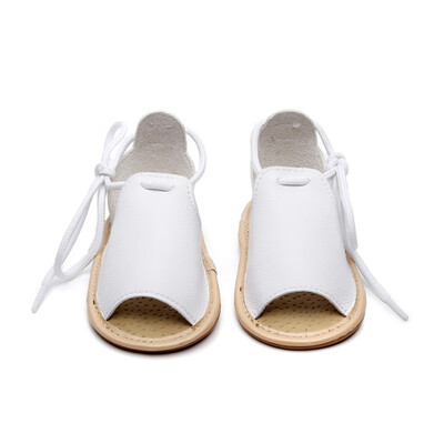 

Summer Baby Boys Girls Solid Lace-Up Shoes Sandals Toddler Soft Soled First Walkers Casual Walking Shoes