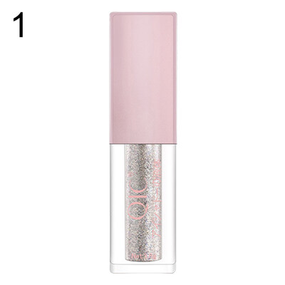 

Glitter Colored Metallic Liquid Eyeshadow Shimmers Long Lasting Makeup Cosmetic
