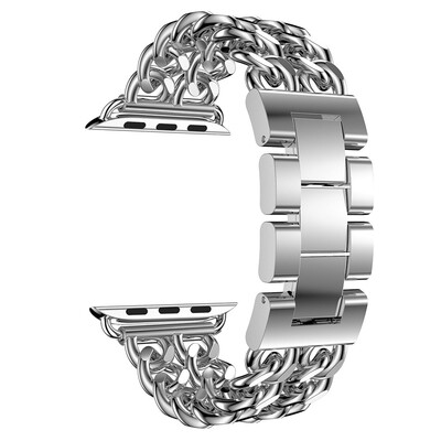 

〖Follure〗Double Row Cowboy Chain Metal Watch Band For Apple Watch Series 4 44mm