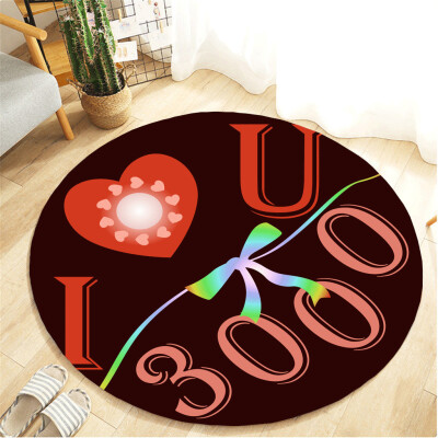 

Toponeto I Love You Three Thousand Text Carpet Childrens Room Home Decoration