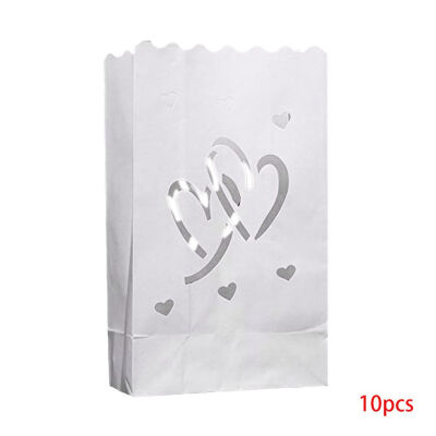 

10pcs Paper Lantern Bag Tea Light Candle Holder for Home Romantic Wedding Party Decoration