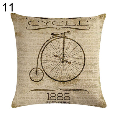 

Lovely Bike Letter Throw Pillow Protector Case Cushion Cover Bedding Articles