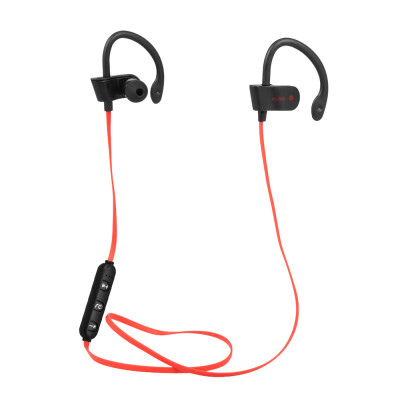 

56S Wireless Bluetooth Earphone In-Ear Sports Sweatproof Earphones Earbuds Headset with Mic for iPhone Smartphone Tablet Red