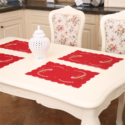 

Tailored Fork Placemat Mat Decoration Home Party Christmas Dining Table