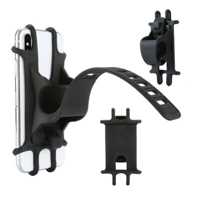 

Bike Phone Holder Silicone Mountain Bicycles Handlebar Mount Bracket Outdoor GPS Navigation Accessories