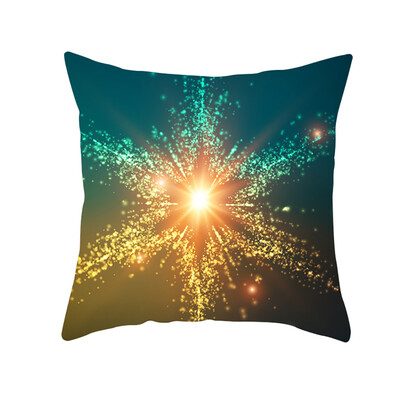 

〖Follure〗Geometric Print Polyester Square Pillow Case Sofa Cushion Cover Home Decor A