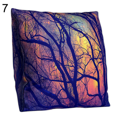

Double-sided Tree Star Sky Forest Pillow Case Cushion Cover Sofa Bed Car Decor
