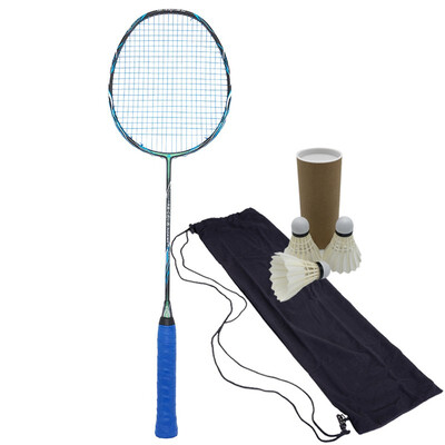

High Quality 9U 58Gram Badminton Racket Second Generation Super Lightest Graphite Fiber Carbon Racquet 30LBS For Profesional