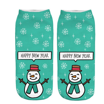 

Gobestart Womens 3D Cartoon Funny Christmas Crazy Cute Amazing Novelty Print Ankle Socks