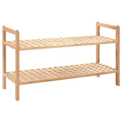 

Shoe Rack Solid Walnut Wood 272"x102"x157"