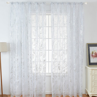

Gobestart 1Pcs Solid Window Curtain Drape Panel Daylight Protection Sheer Scarf Valances