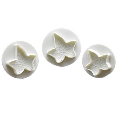 

Veined Rose Leaf Shape Plunger Cutter Plastic Cookie Cutters Cake Biscuit Mold Spring Fondant Cake Embossing Decorating Tools