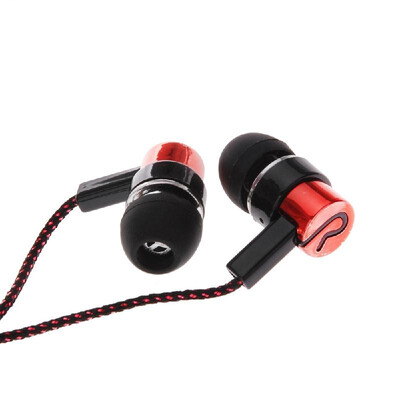 

11M Reflective Fiber Cloth Line Noise Isolating Stereo In-ear Earphone Earbuds Headphones with 35 MM Jack Standard