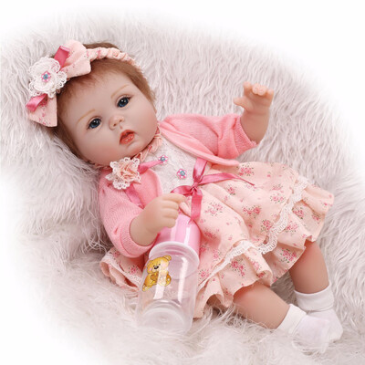 

〖Follure〗40CM New Arrival Handmade Silicone vinyl adorable Lifelike Toddler Reborn Baby