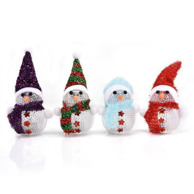 

Christmas Snowman Decoration LED Santa Claus Snowman Ornament Christmas Tree Light Hanging Toy Decors Gift