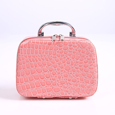 

Portable Women Stone Pattern Zipper Storage Cosmetics Bag Large Capacity Handbag