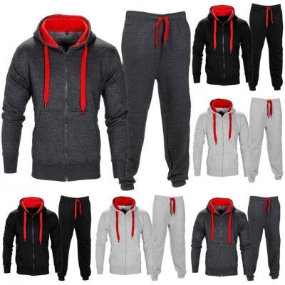 

Mens Tracksuit Jogging Top Bottom Sport Sweat Suit Hoodie Coat Trousers Pant Set