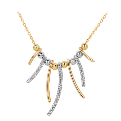 

Europe&America Statement Necklace Jewelry Crystal Bar Ball Charm Gold Sweater Chains Necklaces