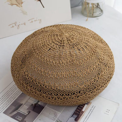

Summer Women Mesh Ivy Newsboy Ivy Cap Ladies Crochet travel Painter Hat Beret