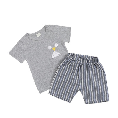 

hot sale Baby boy clothes summer kids clothes sets t-shirtpants suit newborn sport suits