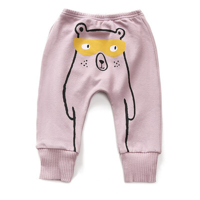 

Cute Boy Trousers Children Casual Fashion Cartoon Pattern Cotton Warm Comfortable Long Pants