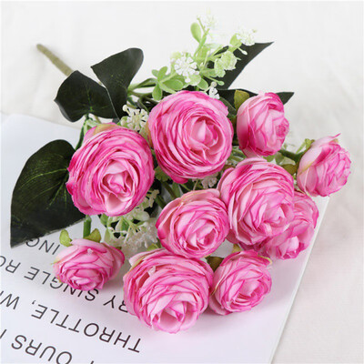 

Camellia Rose Flower Living Room Decoration Simulation Fake Flower Festive Party Supplies Artificial Decorations