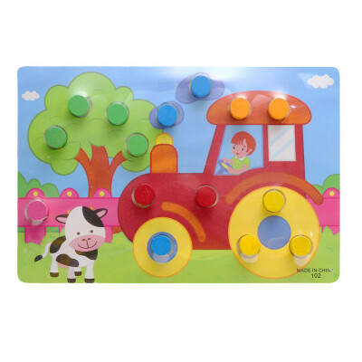 

Tailored Colorful Knowledge Board Montessori Kids Educational Toy Kids Wooden Puzzle Toy