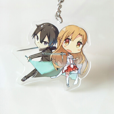 

CAR-TOBBY Anime Sword Art Online SAO Yuuki Asuna Acrylic Keyring Keychain
