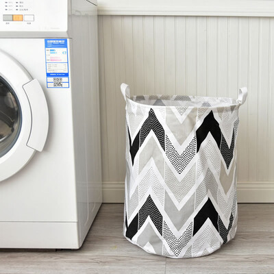 

Gobestart Cotton Linen Waterproof PE Coating Storage Basket Sundries Storage Box