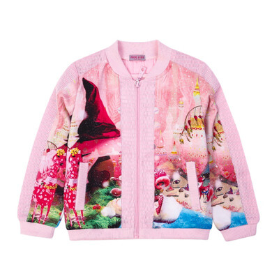 

Childrens Warm Woven Print Jacket Girls Outerwear 2018 New Winter Children Casual Coats Kids Tops Girls Clothing 2-13Y