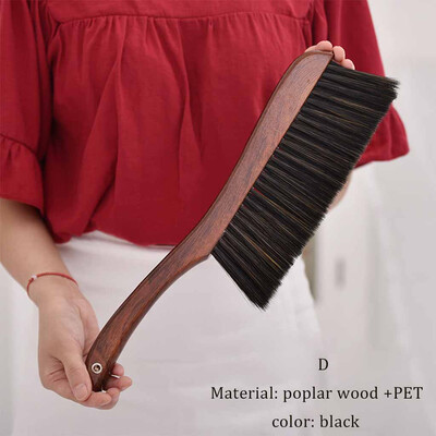 

Gobestart Wood Soft Hair Bed Brush Dusting Brush Without Lint Long Handle Cleaning Brush
