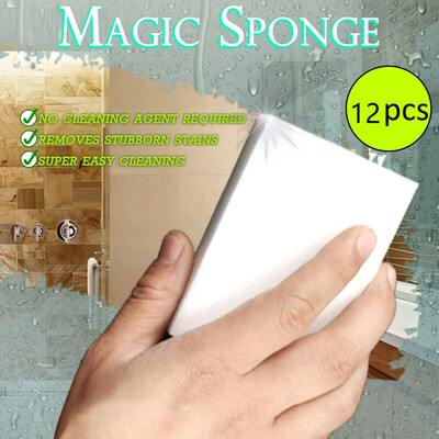 

Gobestart 12 Pcs Magic Sponge Eraser Cleaning Melamine Multi-functional Foam Cleaner
