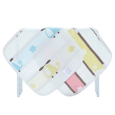 

1Pc Cotton Gauze Saliva Towel Cartoon Infant Child Six-layer Jacquard Scarf Gift