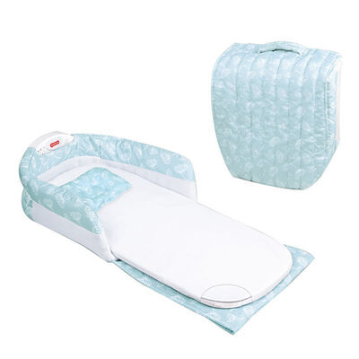

Cloth ABS Plastic Cotton Material Mattress Baby Bed Half Encirclement Portable Folding Multi-Function With Music Night Light Bed