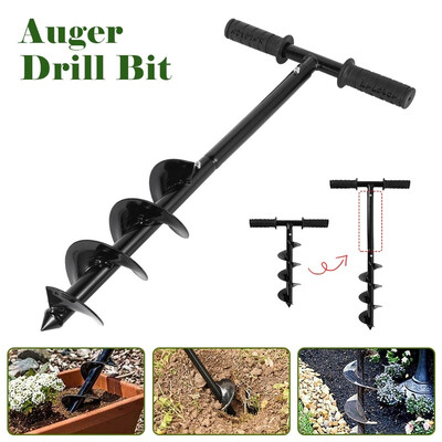

Auger Drill Bit Steel Gardening Earth Auger Hole Digger Suitable for Bulbs