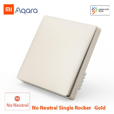 

Xiaomi Aqara QBKG04LM Smart Wall Switch Smart Wi-Fi Control Lighting from Anywhere Home Smart Wall Touch APP Home Device Remote Co