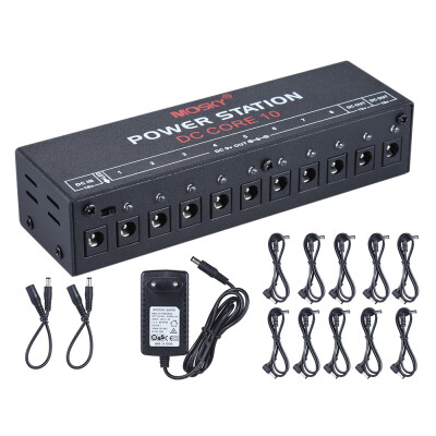 

Mini Power Supply Station 10 Isolated DC Outputs for 9V 12V 18V Guitar Effect with Power Cables