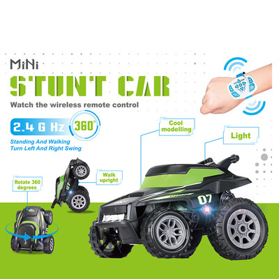 

Tailored Wireless RC Auto 24G Tumbling Stunt Dump Truck Watch Remote Control Stunt Car