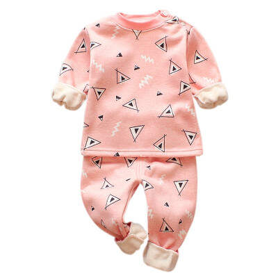 

Newborns Baby Underwear Sets Boys Girls 2 Pcs Long-sleeve Underwear Suit Children Soft Cotton Long Johns Kids Autumn Winter