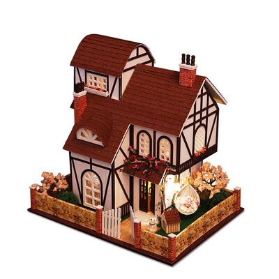 

Gotoamei 3D Wooden DIY Miniature House Furniture LED House Puzzle Decorate Creative Gifts